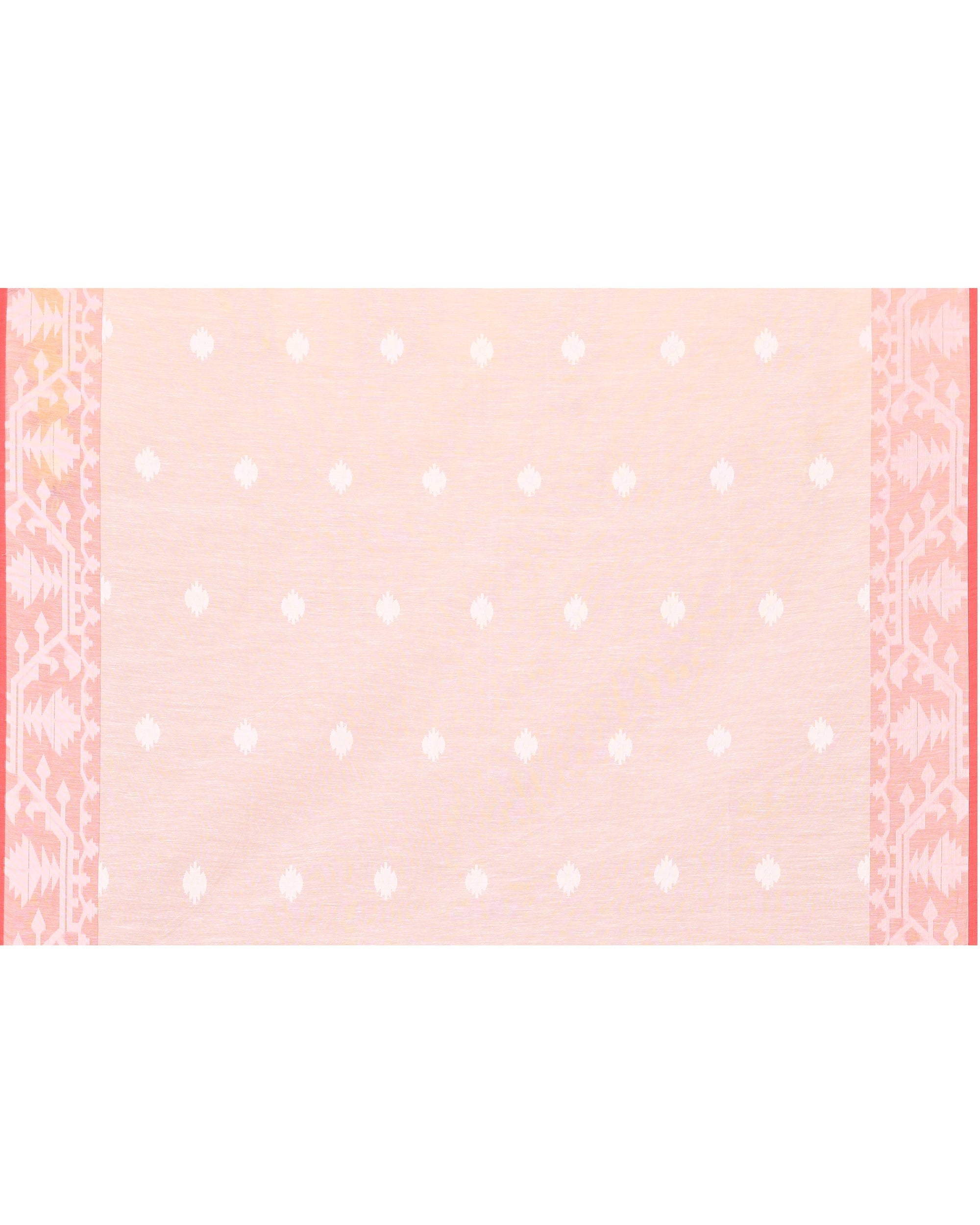 Piyari Fashion Women's White Resham Silk Jamdani Saree - Distacart