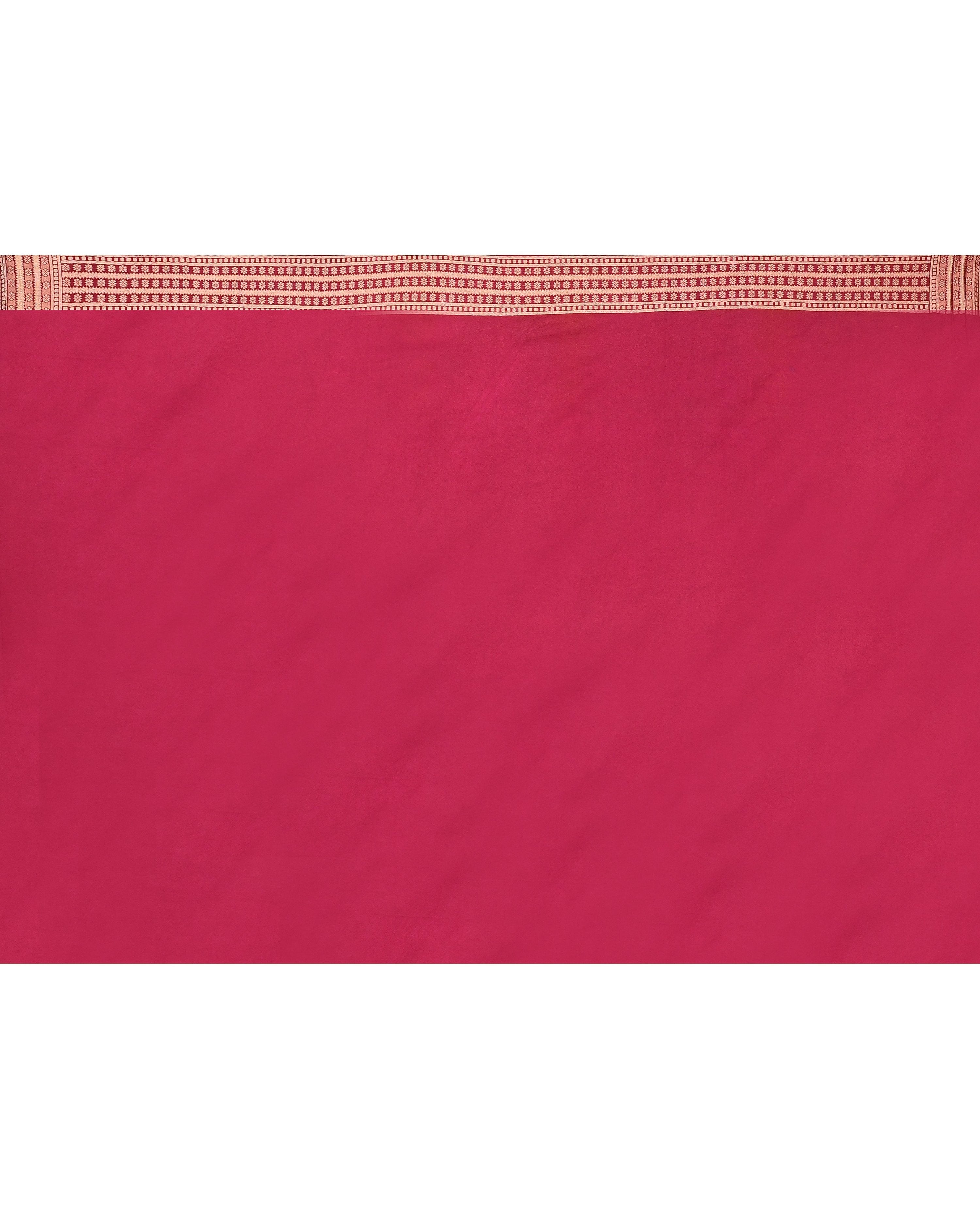 Piyari Fashion Women's Handloom Deep Magenta Bangalore Silk Saree With Zari Border - Distacart