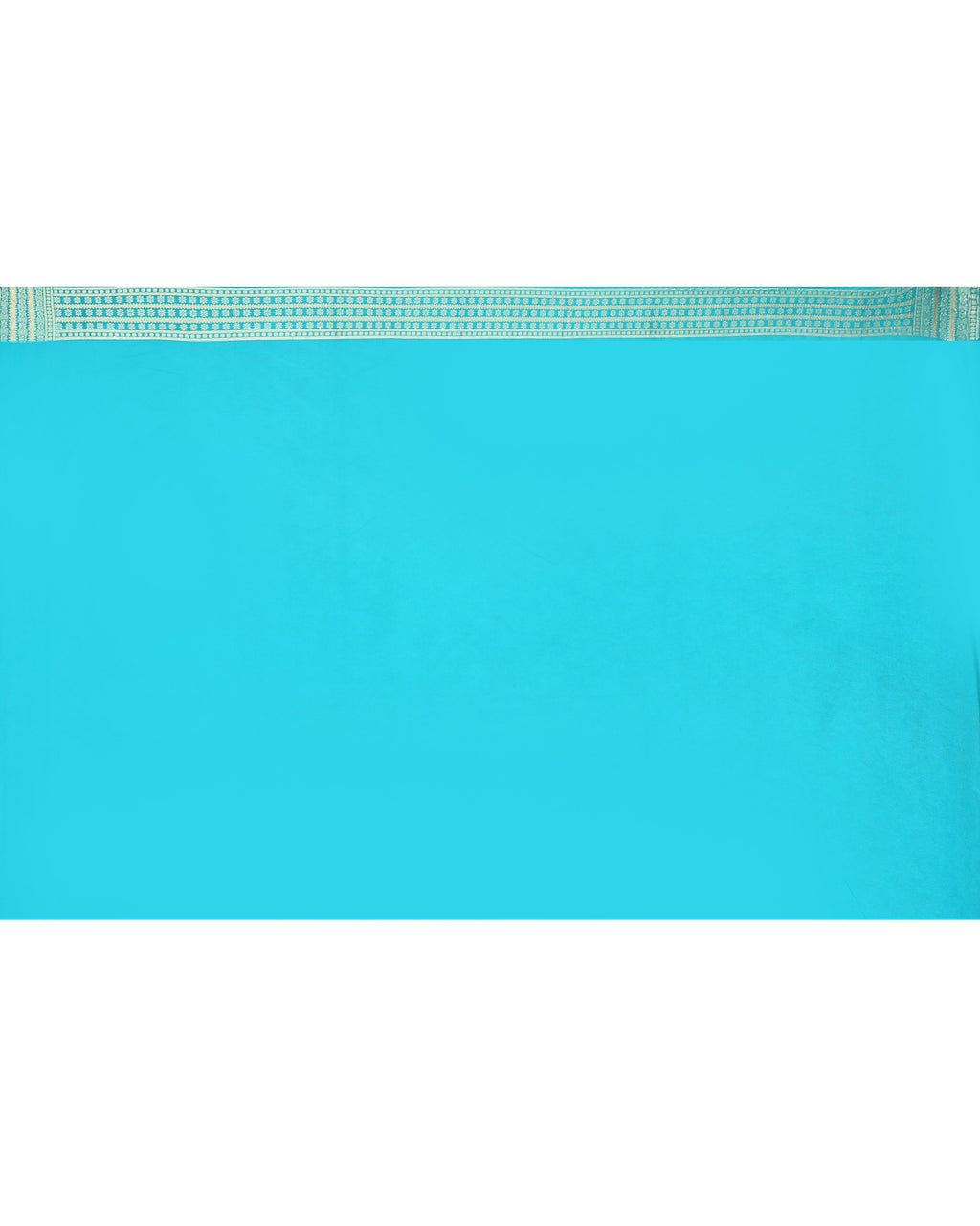 Piyari Fashion Women's Handloom Turquoise Bangalore Silk Saree With Zari Border - Distacart