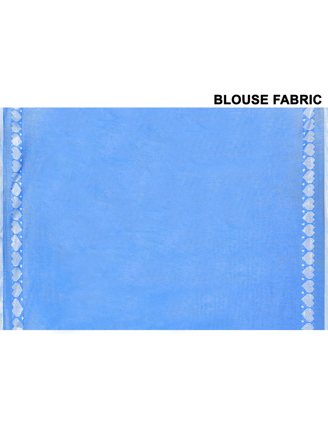 Piyari Fashion Women's Love Border Turquoise Blue Tissue Saree With Blouse Piece - Distacart