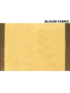 Piyari Fashion Women's Gold Organic Tissue Saree With Blouse Piece - Distacart