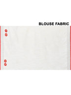 Piyari Fashion Women's White Exclusive Applique Saree With Blouse Piece - Distacart