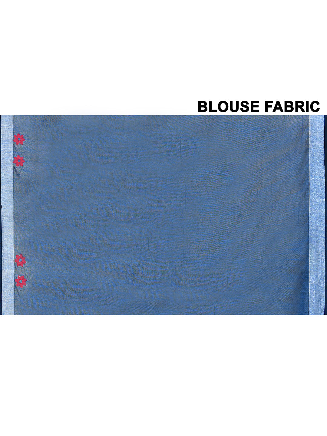 Piyari Fashion Women's Royal Blue Exclusive Applique Saree With Blouse Piece - Distacart