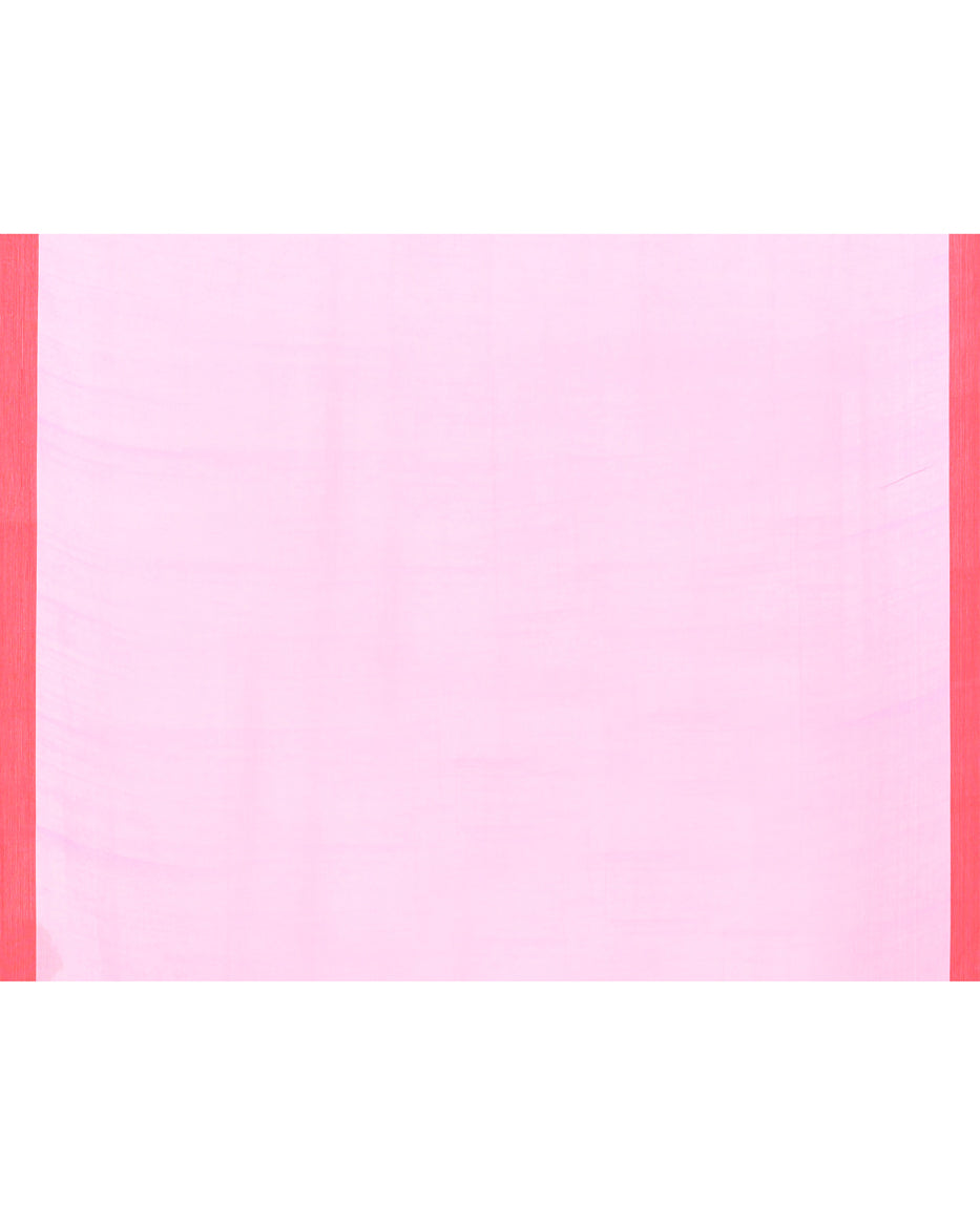 Piyari Fashion Women's Pink Cotton Handloom Jamdani Saree With Blouse - Distacart