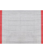 Piyari Fashion Women's Grey Cotton Handloom Jamdani Saree With Blouse - Distacart