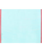 Piyari Fashion Women's Light Sky Blue Cotton Handloom Jamdani Saree With Blouse - Distacart