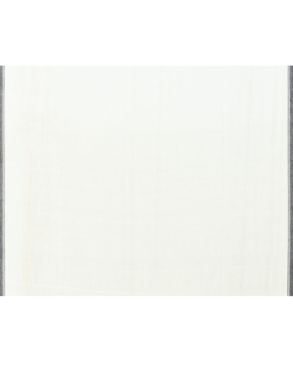 Piyari Fashion Women's Off White Cotton Handloom Jamdani Saree With Blouse - Distacart