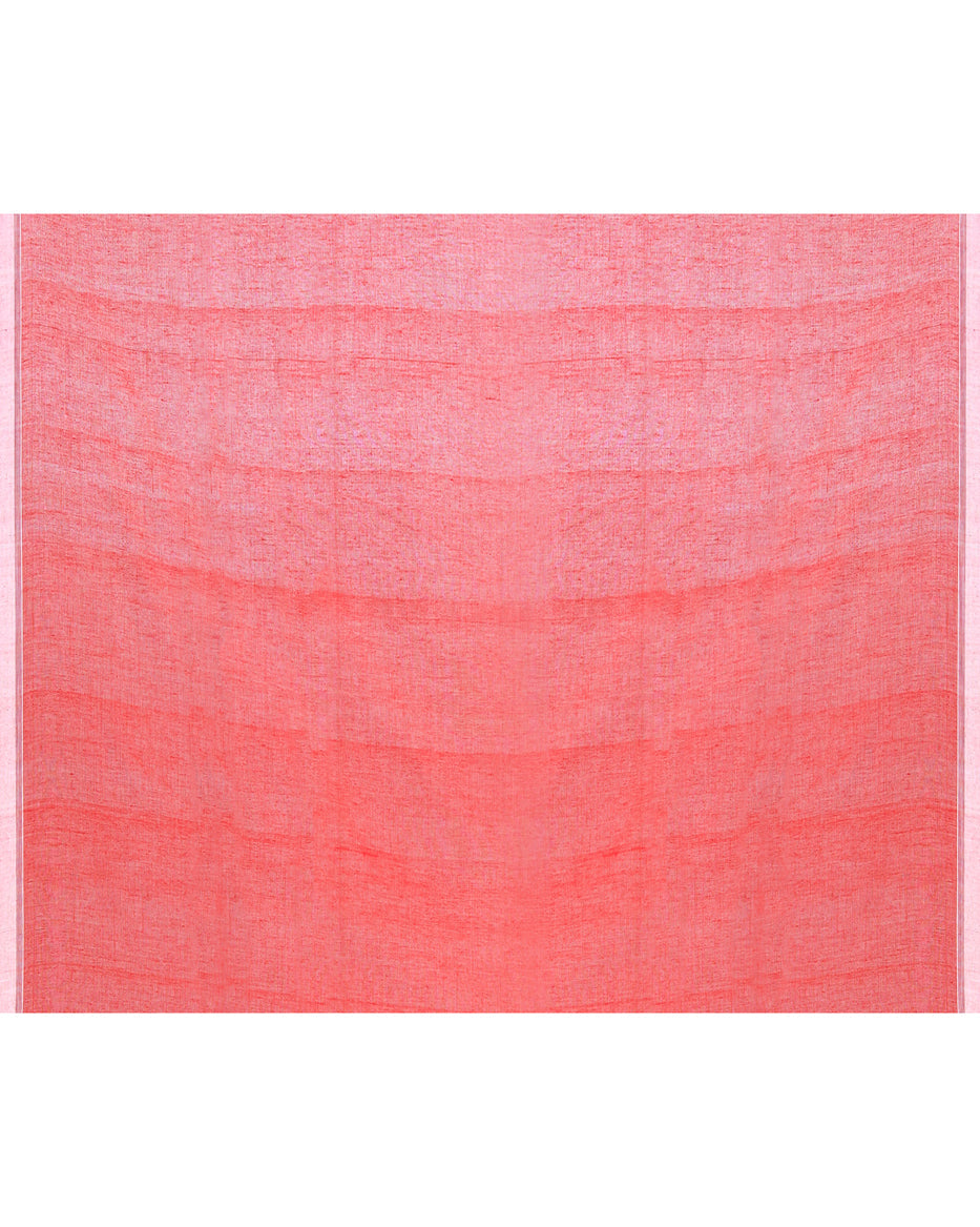 Piyari Fashion Women's Red Cotton Handloom Jamdani Saree With Blouse - Distacart