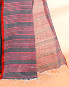 Piyari Fashion Women`s Grey Hand Work Cotton Saree With Blouse - Distacart