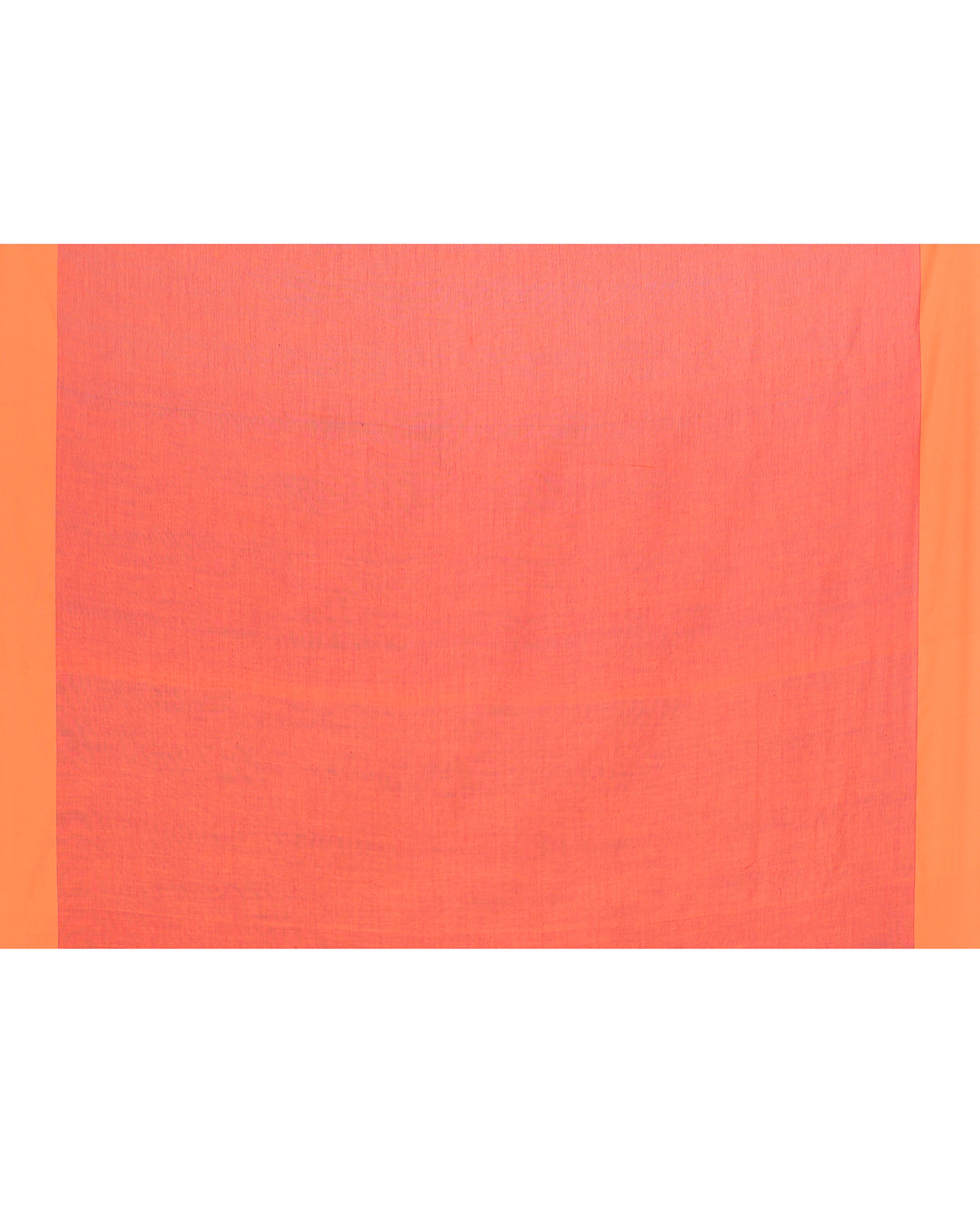 Piyari Fashion Orange Border Rani Pink Cotton Saree With Tassels - Distacart