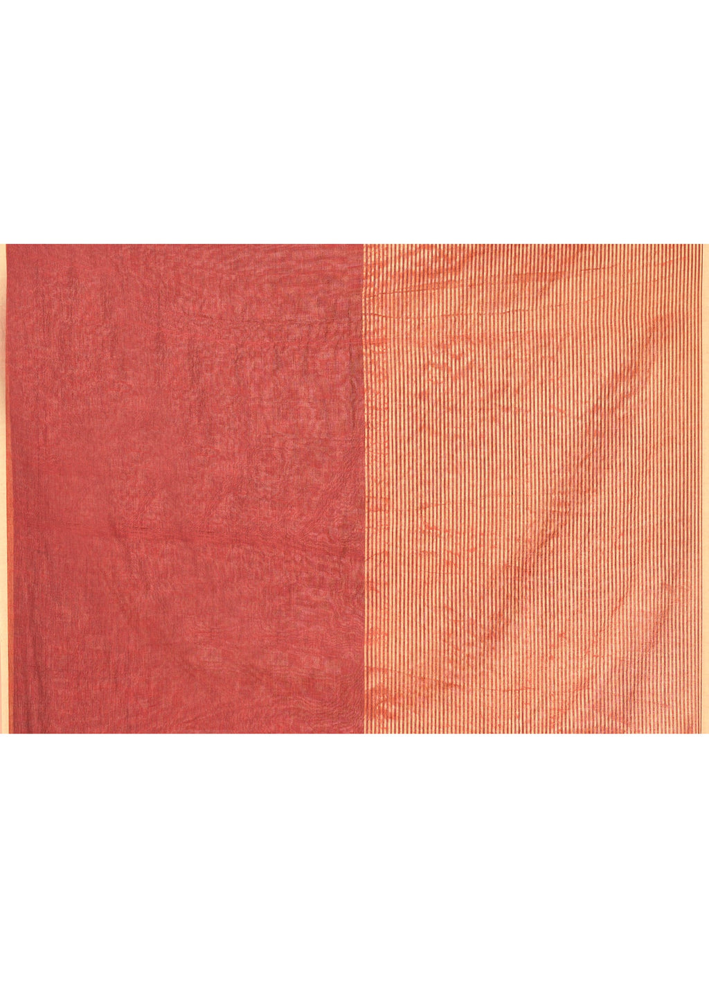 Piyari Fashion Women`s Maroon Cotton Handloom Saree With Gold Zari Stripes - Distacart