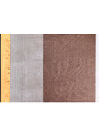 Piyari Fashion Women`s Black Cotton Handloom Saree With Gold Silver Zari Stripes - Distacart
