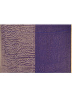 Piyari Fashion Women`s Blue Cotton Handloom Saree With Gold Zari Stripes - Distacart