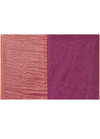 Piyari Fashion Women`s Magenta Cotton Handloom Saree With Gold Zari Stripes - Distacart