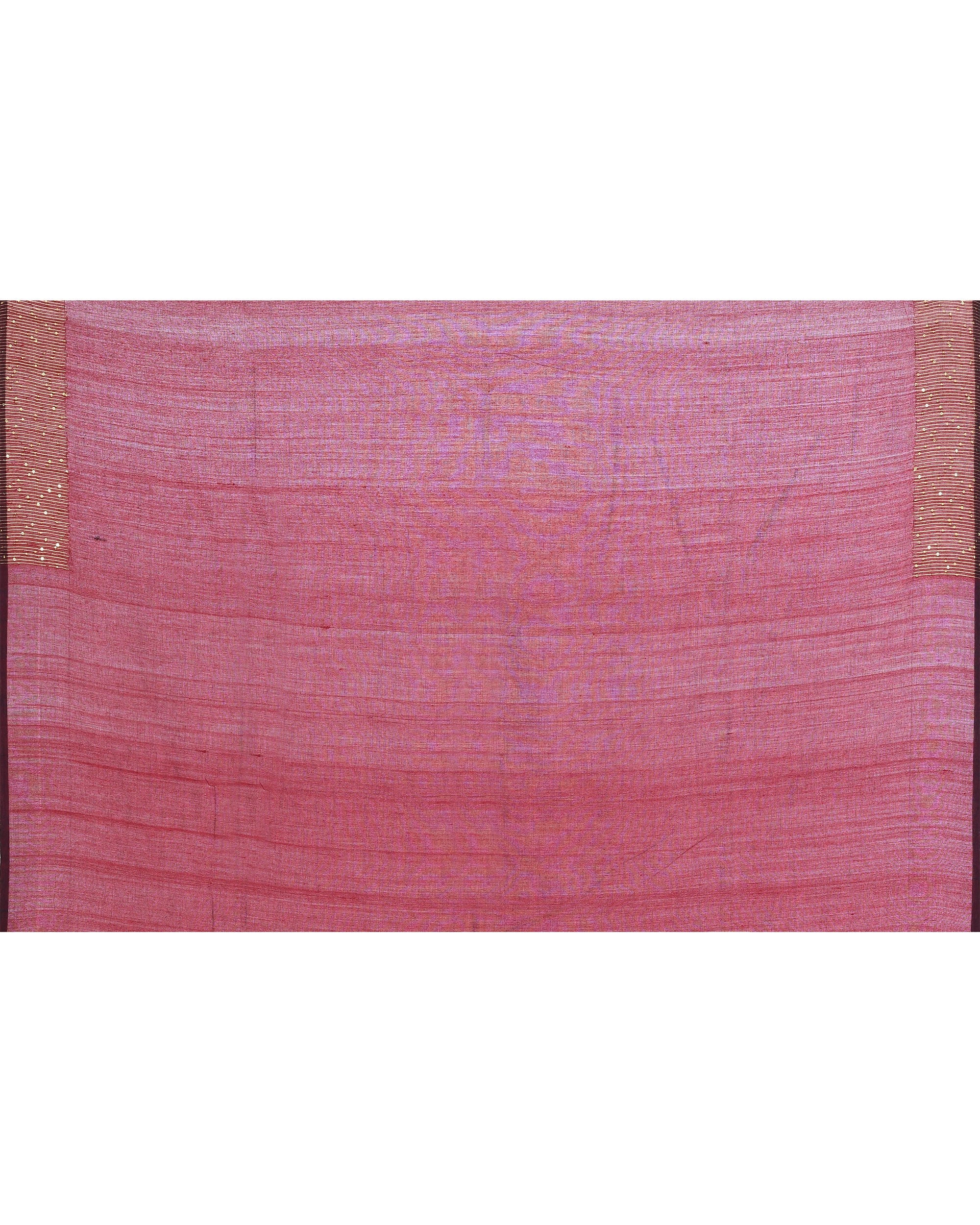 Piyari Fashion Women's Maroon Embellished Sequined Cotton Saree - Distacart
