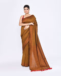 Piyari Fashion Women's Bronze Embellished Sequined Cotton Saree - Distacart