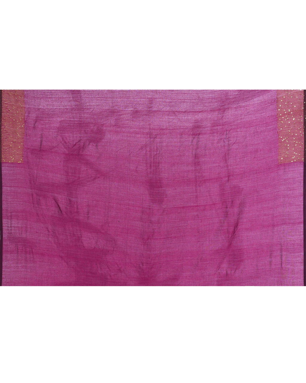 Piyari Fashion Women's Magenta Embellished Sequined Cotton Saree - Distacart