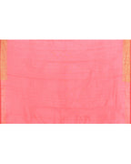 Piyari Fashion Women's Tomato Red Embellished Sequined Cotton Saree - Distacart