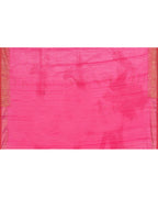 Piyari Fashion Women's Rani Pink Embellished Sequined Cotton Saree - Distacart