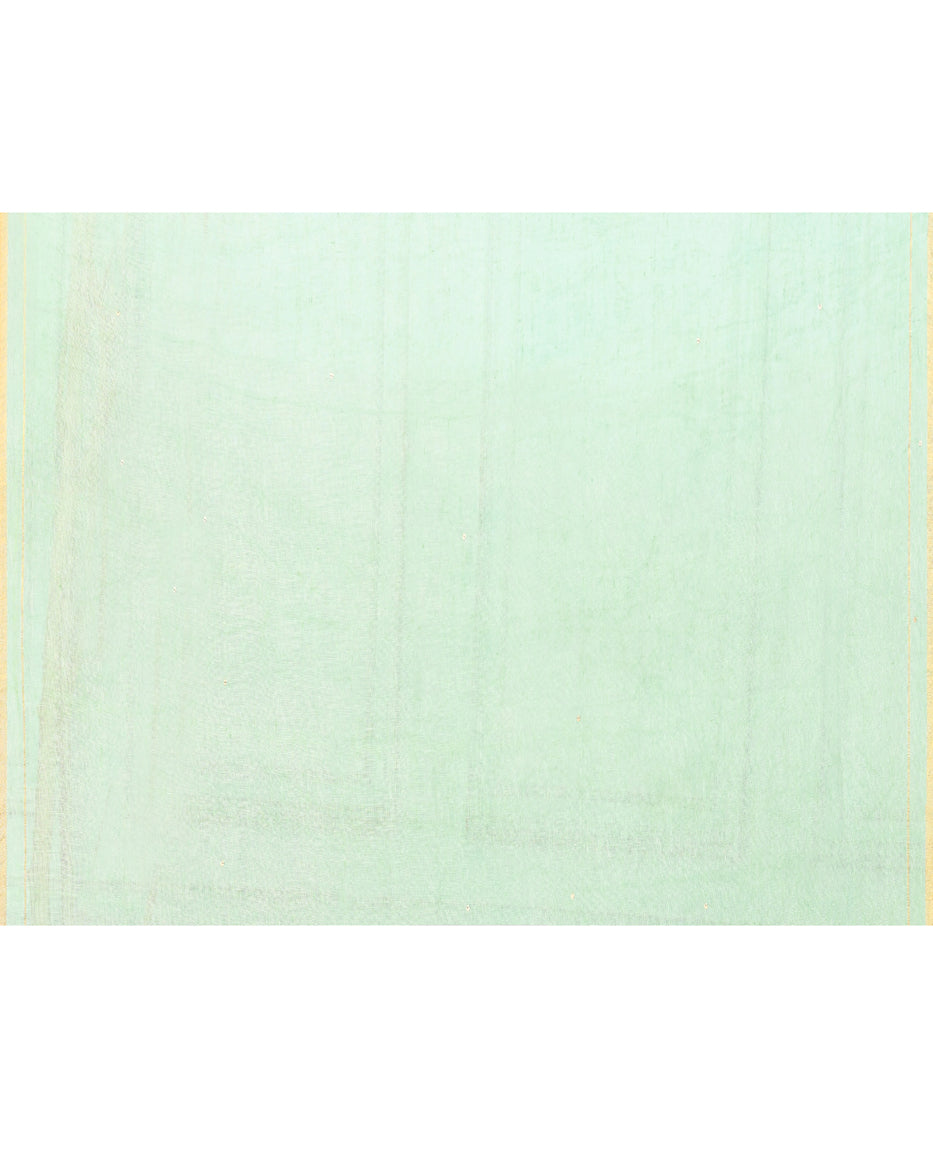 Piyari Fashion Women's Sea Green Handloom Linen Sequin Saree With Blouse - Distacart