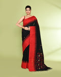 Piyari Fashion Women's Black Embellished Matka Silk Jamdani Saree - Distacart
