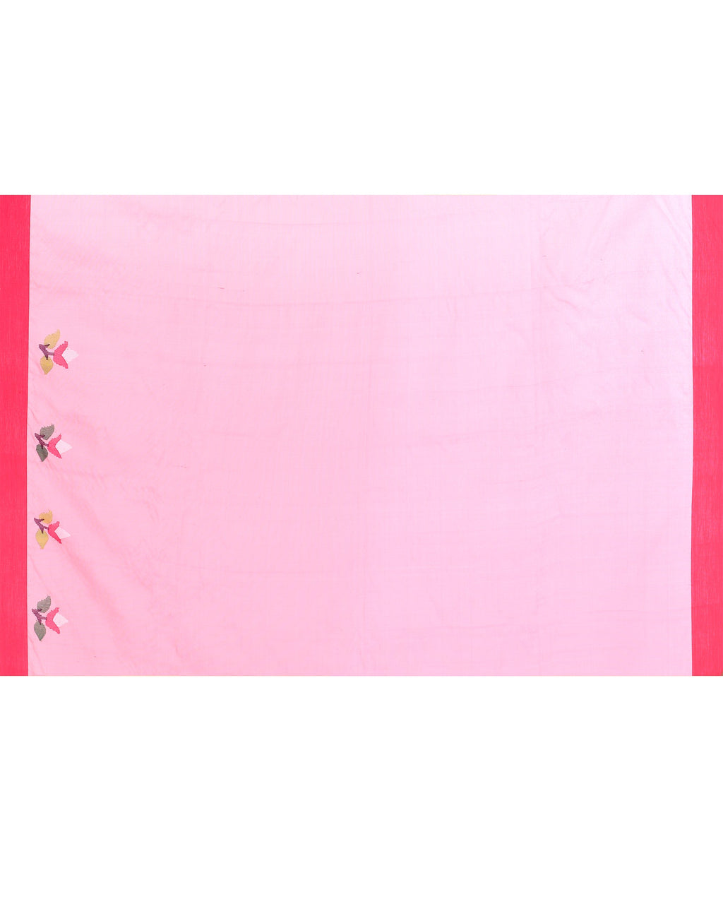 Piyari Fashion Women's Pink Embellished Silk Jamdani Saree - Distacart