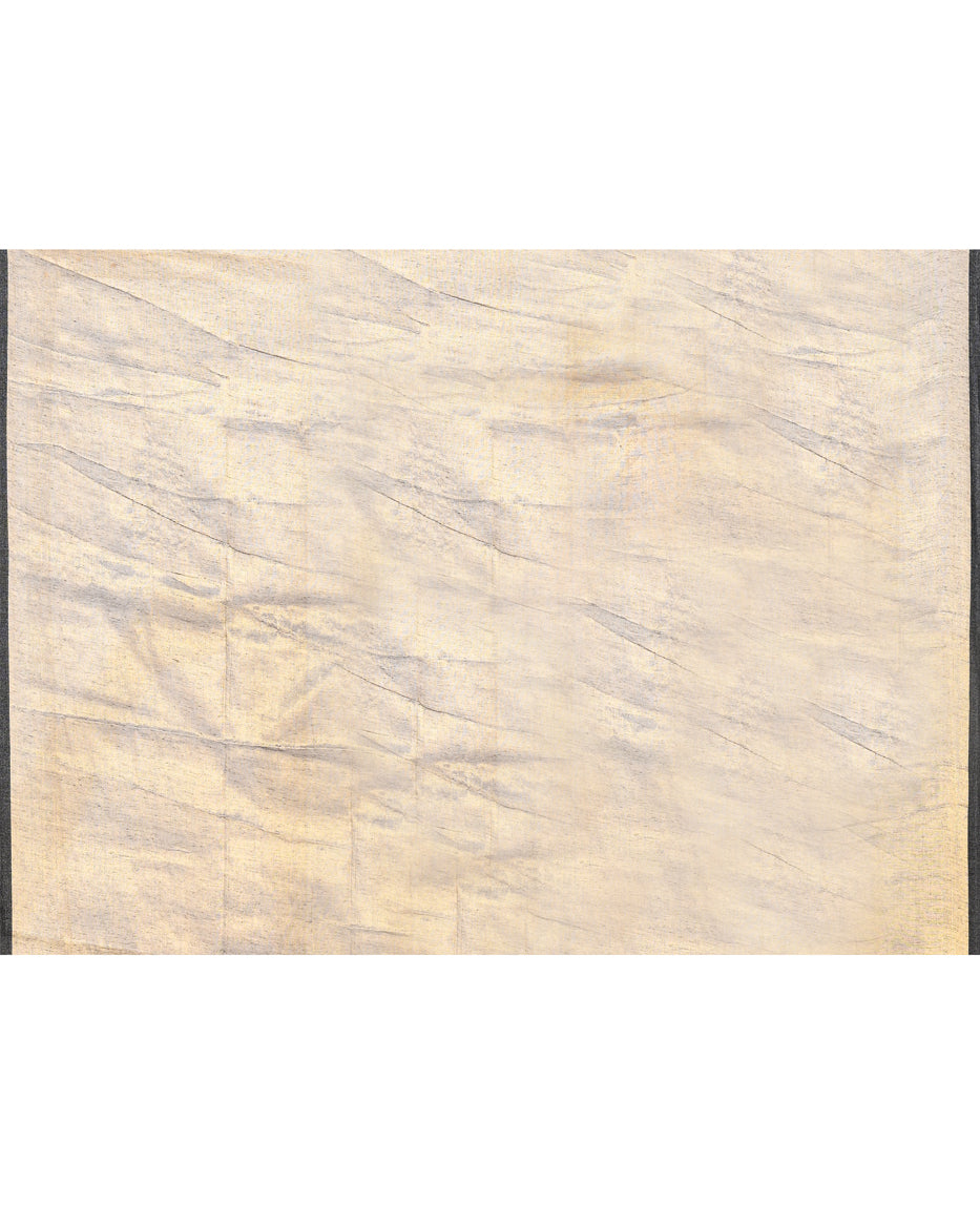 Piyari Fashion Women's Gold Dual Tone Organic Tissue Saree With Blouse Piece - Distacart