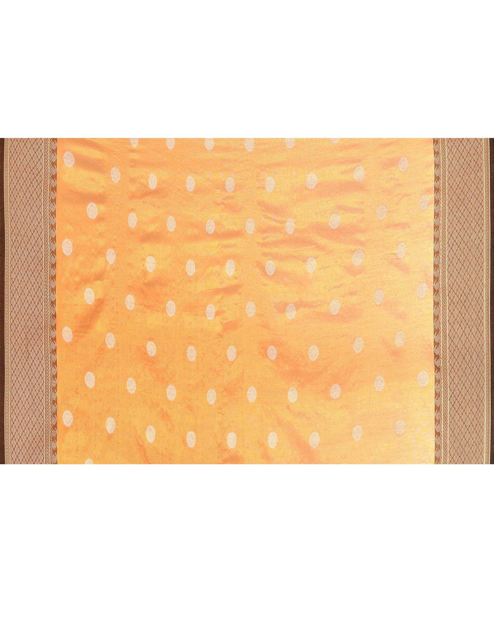 Piyari Fashion Women's Orange Zari Cotton Tissue Jamdani Saree - Distacart