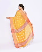 Piyari Fashion Women's Yellow Zari Cotton Tissue Jamdani Saree - Distacart