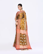 Piyari Fashion Women's Golden Zari Cotton Tissue Jamdani Saree - Distacart