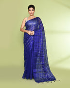 Piyari Fashion Women's Blue Zari Cotton Tissue Sequin Saree - Distacart