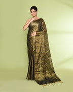 Piyari Fashion Women's Golden Zari Cotton Tissue Sequin Saree - Distacart