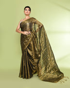 Piyari Fashion Women's Golden Zari Cotton Tissue Sequin Saree - Distacart