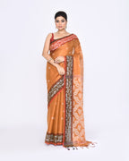 Piyari Fashion Women's Gold Zari Cotton Tissue Jamdani Saree - Distacart