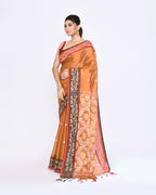 Piyari Fashion Women's Gold Zari Cotton Tissue Jamdani Saree - Distacart