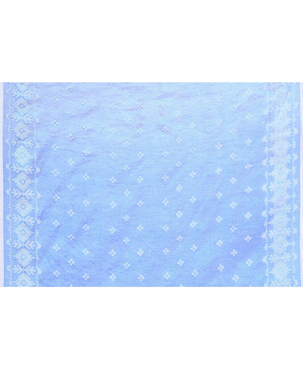 Piyari Fashion Women's Blue Zari Cotton Tissue Jamdani Saree - Distacart