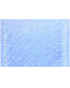 Piyari Fashion Women's Blue Zari Cotton Tissue Jamdani Saree - Distacart