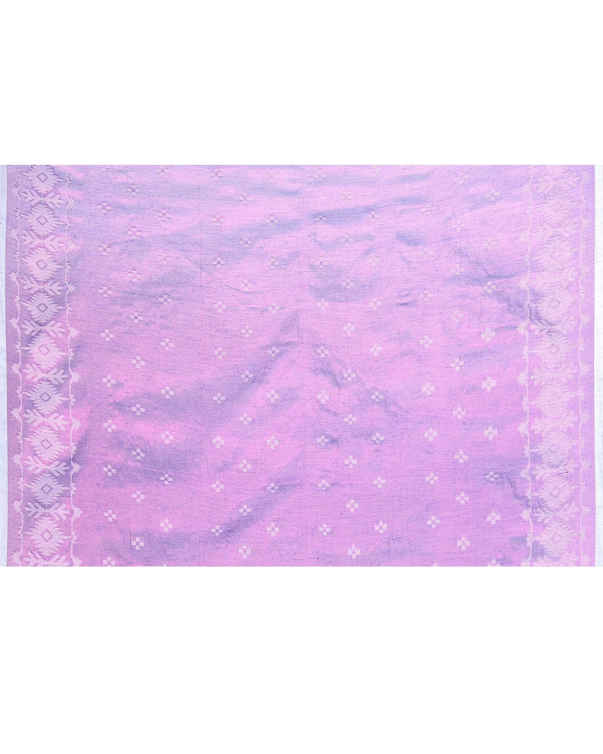 Piyari Fashion Women's Purple Zari Cotton Tissue Jamdani Saree - Distacart