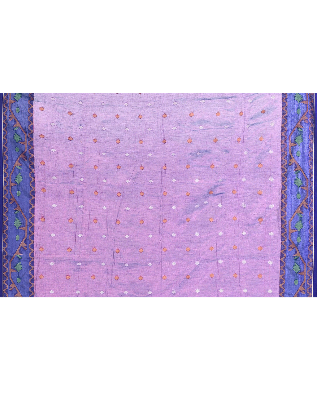 Piyari Fashion Women's Pink Blue Zari Cotton Tissue Jamdani Saree - Distacart