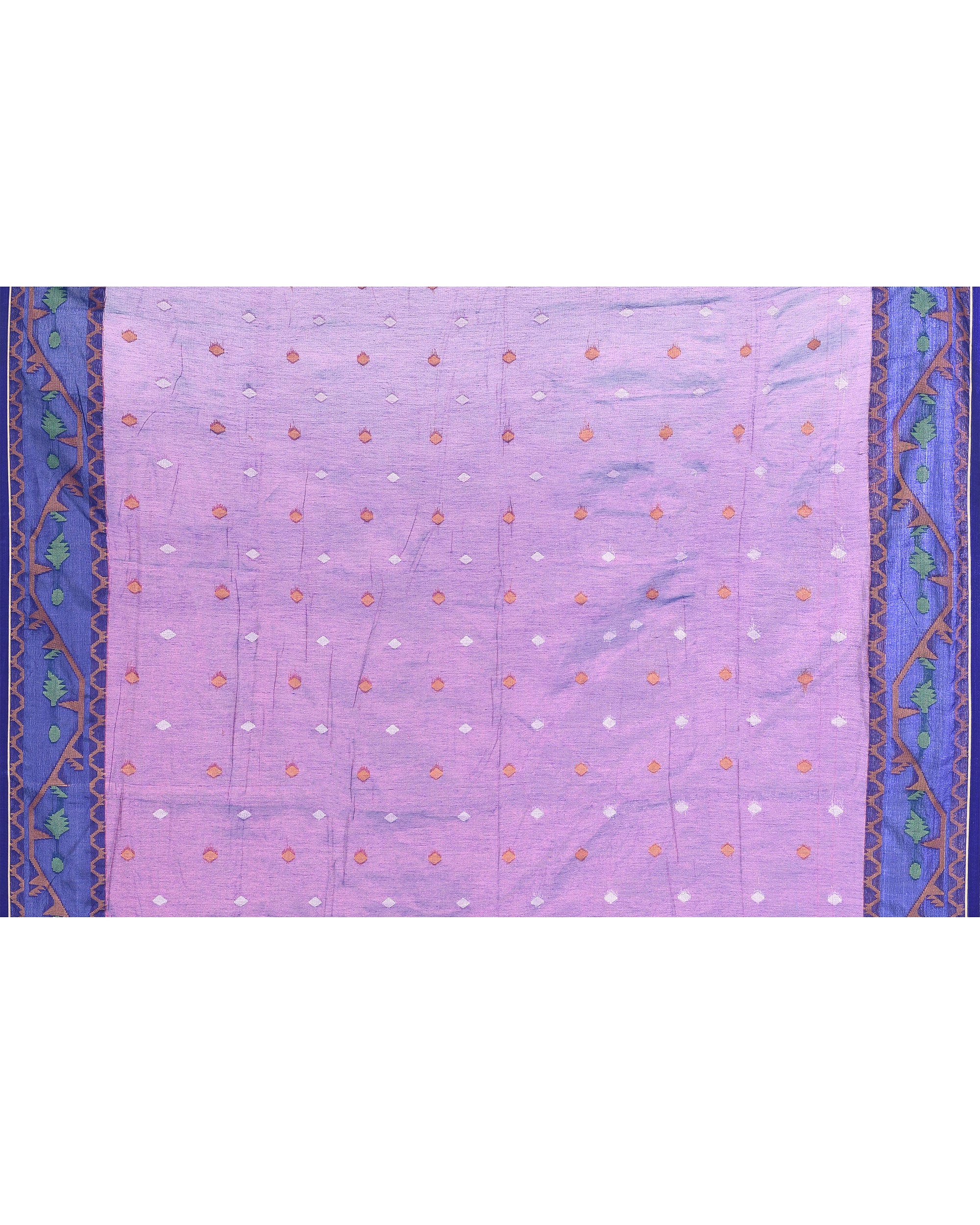 Piyari Fashion Women's Pink Blue Zari Cotton Tissue Jamdani Saree - Distacart
