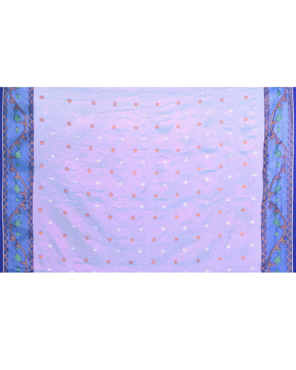 Piyari Fashion Women's Pink Blue Zari Cotton Tissue Jamdani Saree - Distacart
