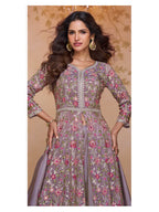 Aarshi Fashions Purple Shimmer Wedding Gowns