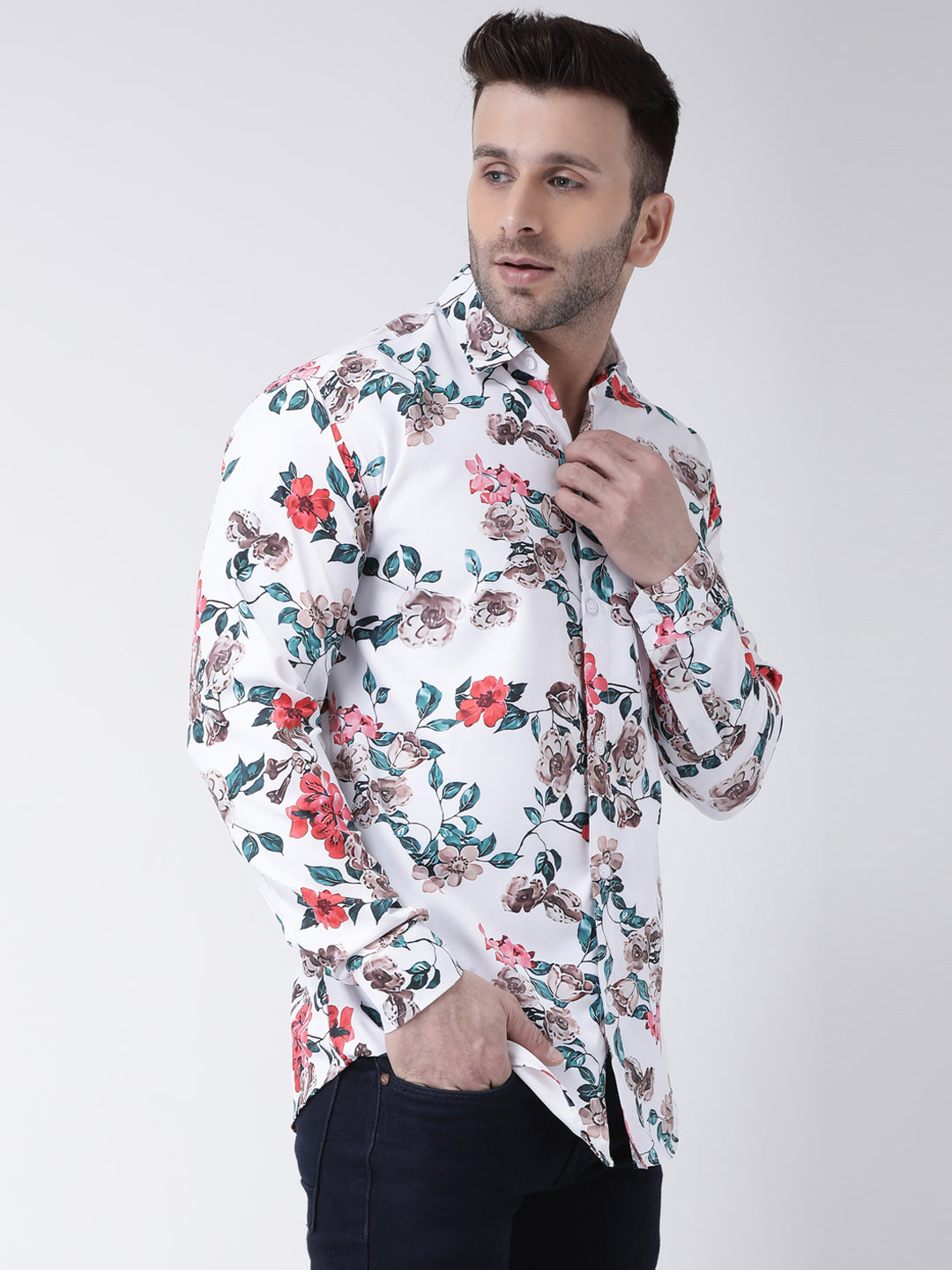 RIAG Multi color Men's Full Sleeves Printed Shirt - Distacart