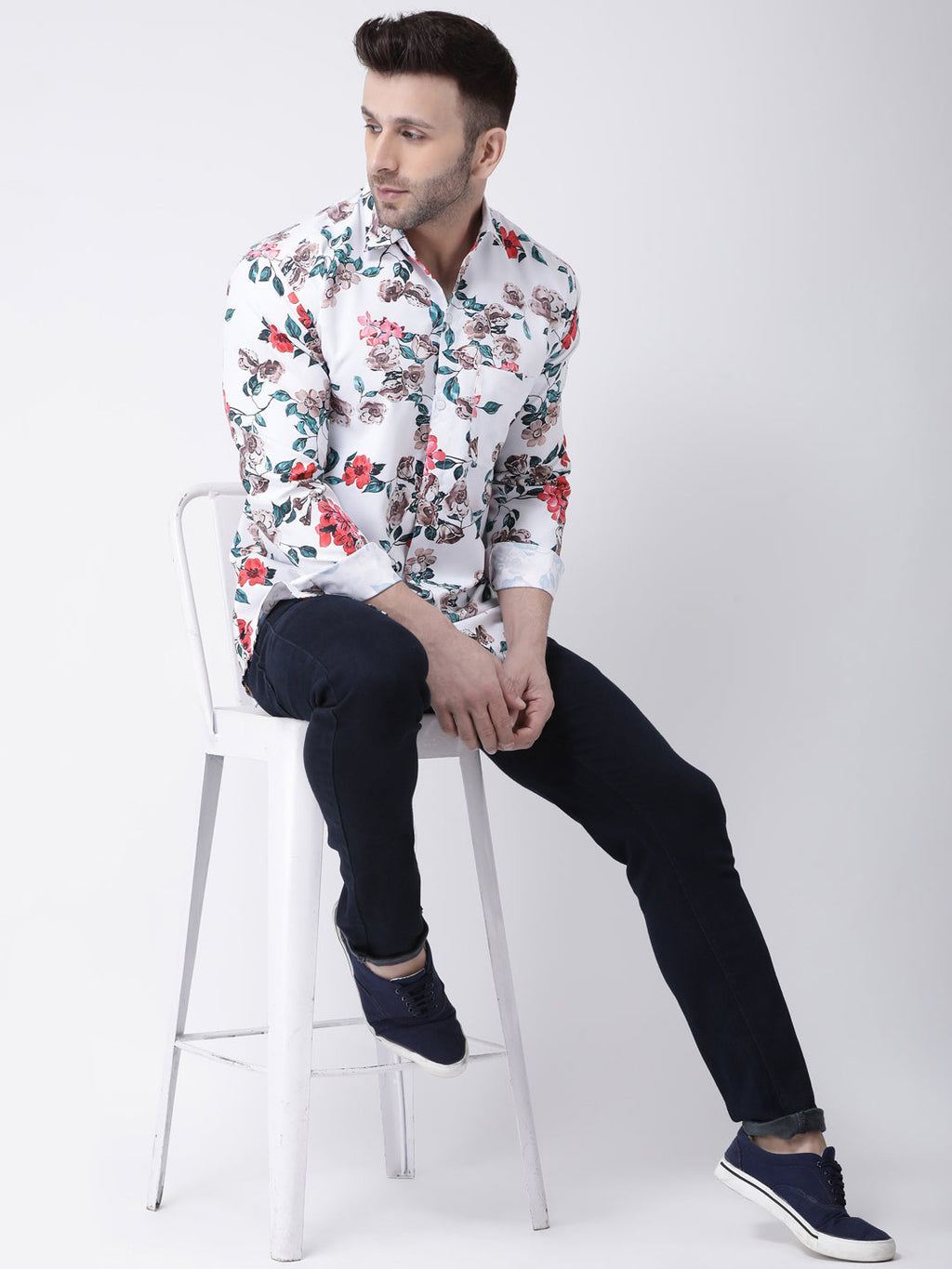 RIAG Multi color Men's Full Sleeves Printed Shirt - Distacart