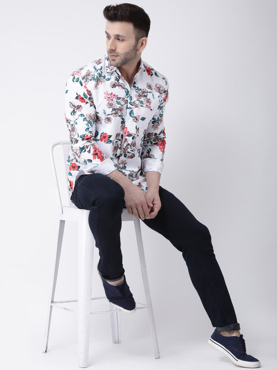 RIAG Multi color Men's Full Sleeves Printed Shirt - Distacart