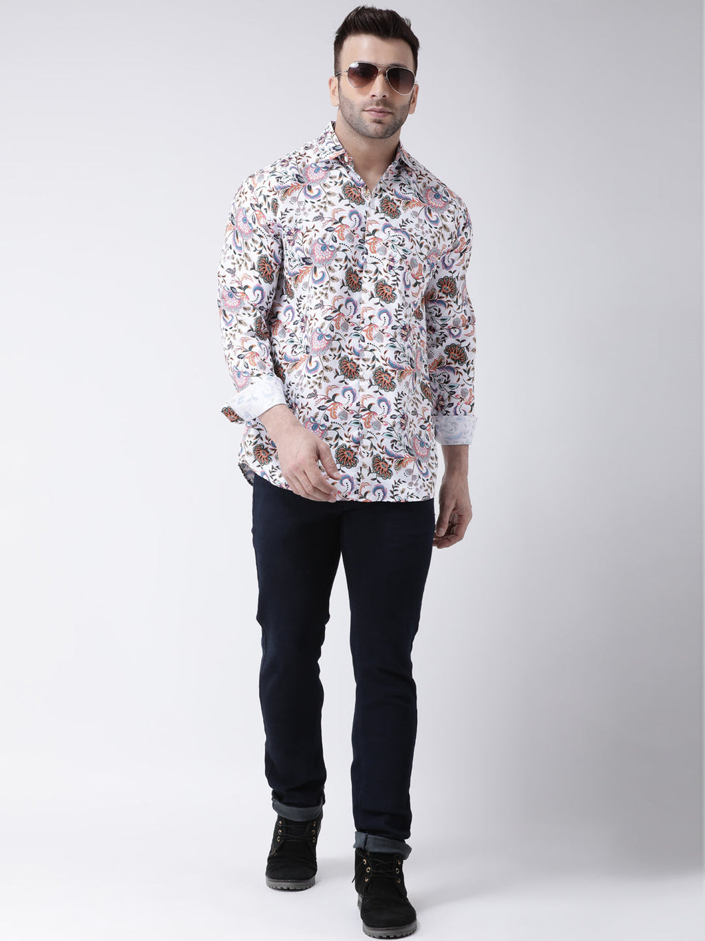 RIAG Multi color Men's Full Sleeves Printed Shirt - Distacart