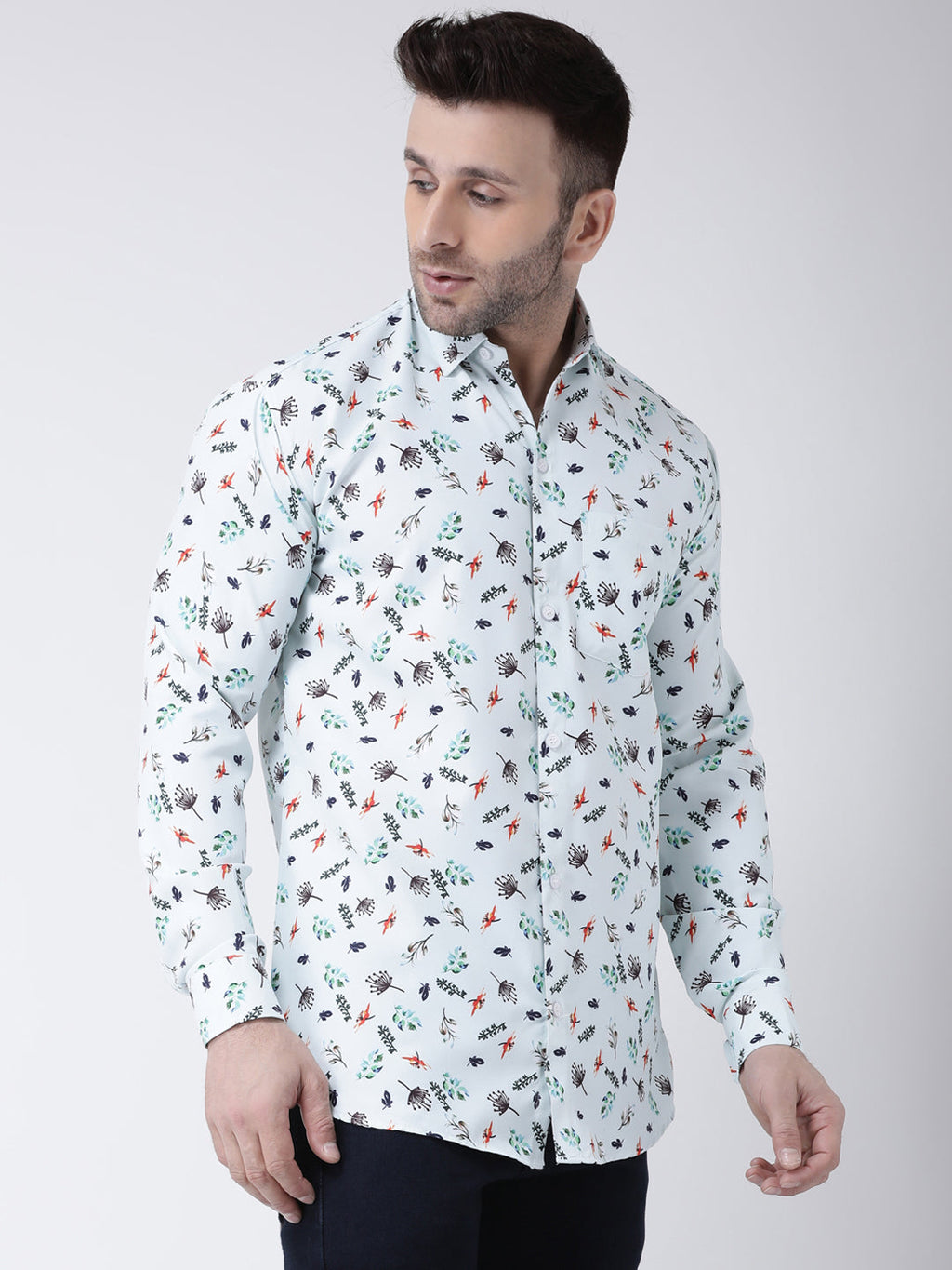 RIAG Multi color Men's Full Sleeves Printed Shirt - Distacart