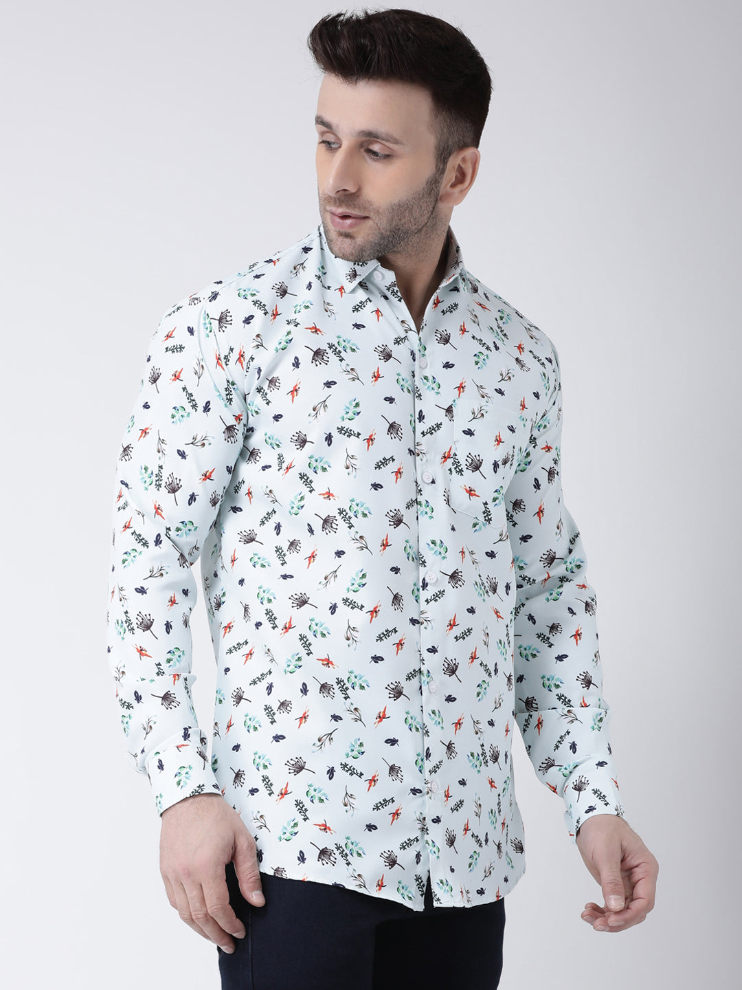 RIAG Multi color Men's Full Sleeves Printed Shirt - Distacart