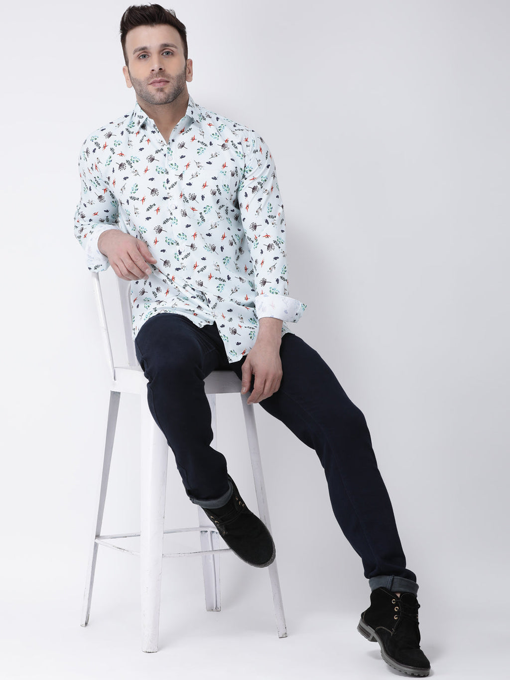 RIAG Multi color Men's Full Sleeves Printed Shirt - Distacart