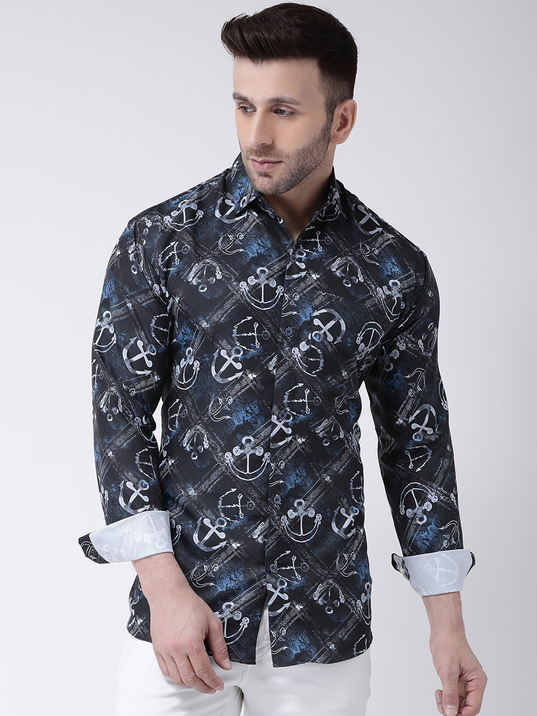 RIAG Multi color Men's Full Sleeves Printed Shirt - Distacart